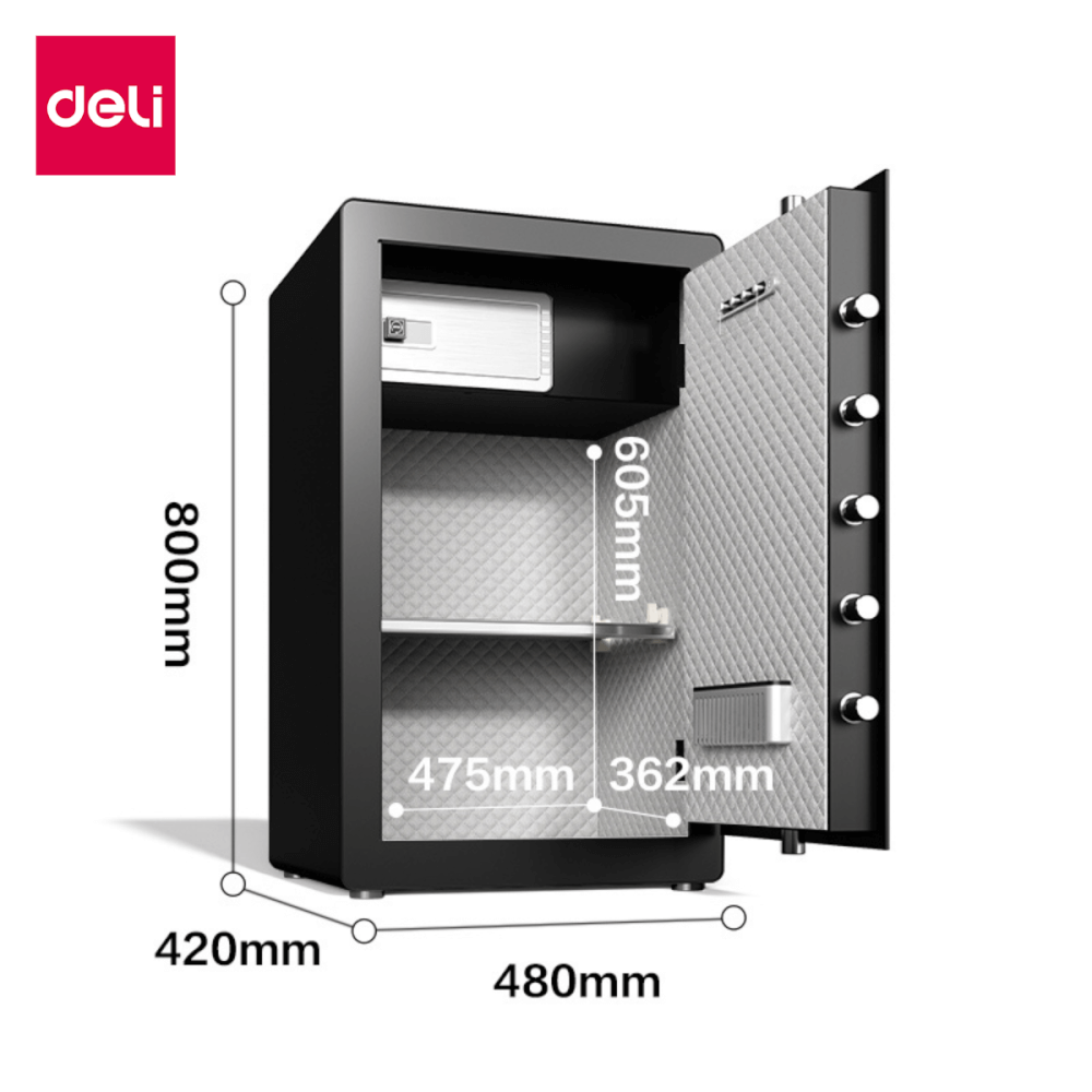 ตู้เซฟนิรภัย DELI AE803-BK-01 สีดำ